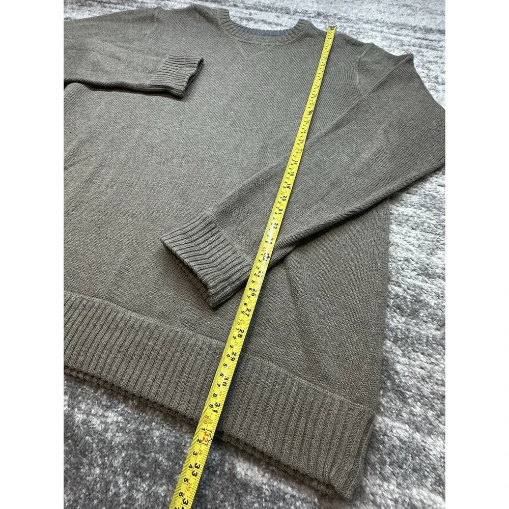 Eddie Bauer Heavy Knit‎ Cotton Sweater Navy Beige Men's Size XLT/ XL Tall - Picture 4 of 8